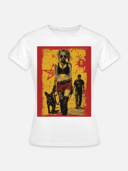 The Walk - Skull, Totenkopf - Frauen T-Shirt - Weiß
