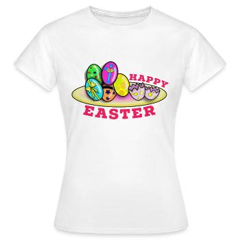 Pâques Pâques Pâques Pâques Pâques Pâques Pâques - T-shirt Femme - blanc - Devant - AI Model Female 172 dark (172cm)