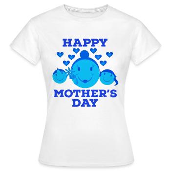 Fête des Mères, Fête des Mères, Fête des Mères, Fête des Mères - T-shirt Femme - blanc - Devant - AI Model Female 172 dark (172cm)