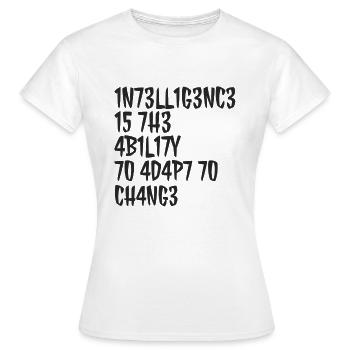 Citations drôles, citations drôles, citation cool, citation cool - T-shirt Femme - blanc - Devant - AI Model Female 172 dark (172cm)
