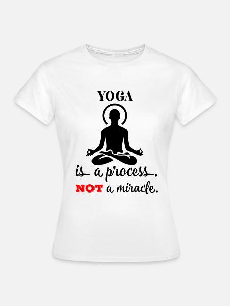 Yoga, Yoga, Yoga, Yoga, Yoga, Yoga, Yoga, Yoga - T-shirt Femme - blanc