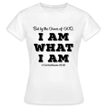 Jesus, Jesus, Jesus Christian Christian Christian - Women's T-Shirt - white - Front - AI Model Female 172 dark (172cm)