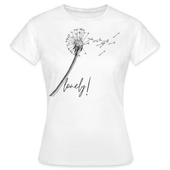 Pissenlit solitaire - T-shirt Femme - blanc - Devant - AI Model Female 172 dark (172cm)