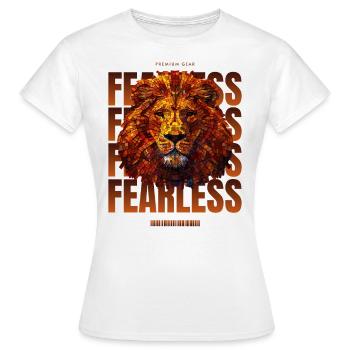 Cooler, Leo - Animal Lover, Zodiac Motif - Women's T-Shirt - white - Front - AI Model Female 172 dark (172cm)