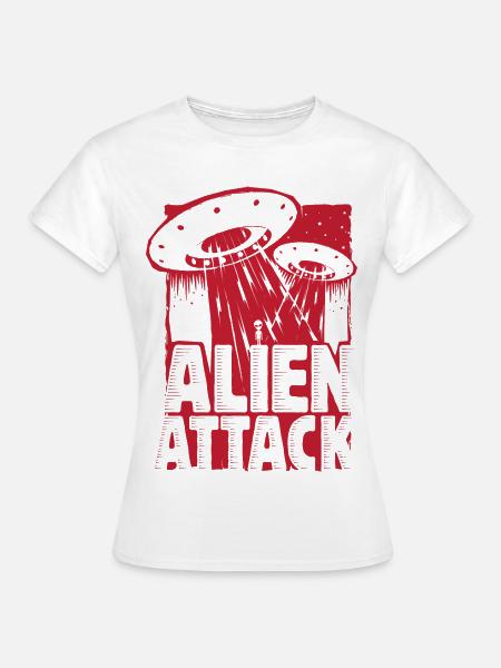 Alien Attack - Women's T-Shirt - white