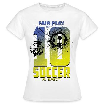 Maillot de football numéro 10 - T-shirt Femme - blanc - Devant - AI Model Female 172 dark (172cm)