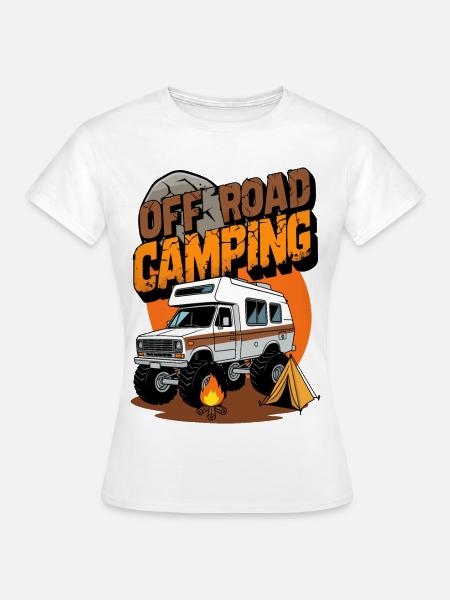 Offroad Camping - Frauen T-Shirt - Weiß