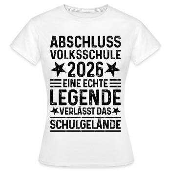 Elementary School Graduation 2026 Legend School Grounds - Women's T-Shirt - white - Front - AI Model Female 172 dark (172cm)