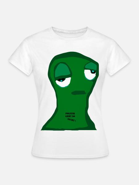 Politik Frust genervt - Frauen T-Shirt - Weiß