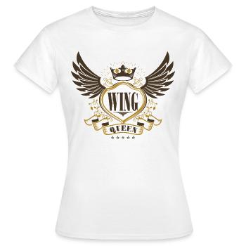Motard Moto Motocyclisme Goldwing Queen - T-shirt Femme - blanc - Devant - AI Model Female 172 dark (172cm)
