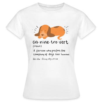 Cadeau introverti Anti-social introverti - T-shirt Femme - blanc - Devant - AI Model Female 172 dark (172cm)