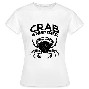 Crabes Pêcheurs de crabes Poissons de crabe - T-shirt Femme - blanc - Devant - AI Model Female 172 dark (172cm)