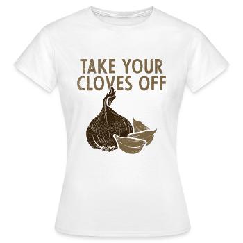 Knoblauch Pflanze - Frauen T-Shirt - Weiß - Vorne - AI Model Female 172 dark (172cm)