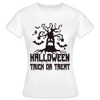 Halloween | Trick or Treat - T-shirt Femme - blanc - Devant - AI Model Female 172 dark (172cm)