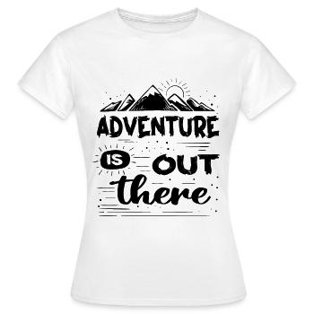 Camping Cadeau Lagerfeuerzelte Ausflug - Frauen T-Shirt - Weiß - Vorne - AI Model Female 172 dark (172cm)