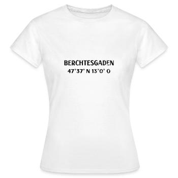 Berchtesgaden coordonne la randonnée - T-shirt Femme - blanc - Devant - AI Model Female 172 dark (172cm)
