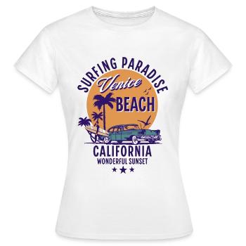 Venice Beach Califonia Surfing Paradise - Women's T-Shirt - white - Front - AI Model Female 172 dark (172cm)