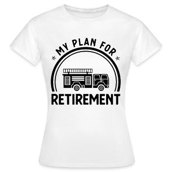 Mon plan de retraite 1 - - T-shirt Femme - blanc - Devant - AI Model Female 172 dark (172cm)