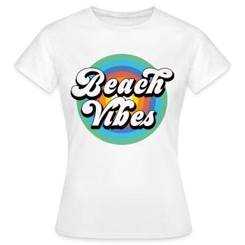 Beach Vibes - Women's T-Shirt - white - Front - AI Model Female 172 dark (172cm)