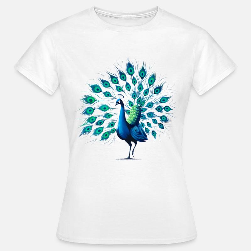 Peacock - Women's T-Shirt - white