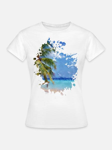 Strand - Frauen T-Shirt - Weiß