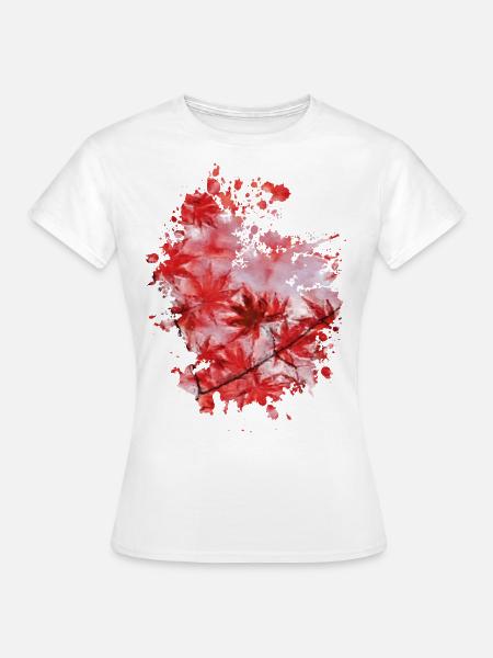 Blätter - Frauen T-Shirt - Weiß