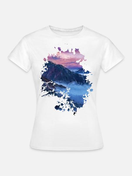 Landschaft - Frauen T-Shirt - Weiß