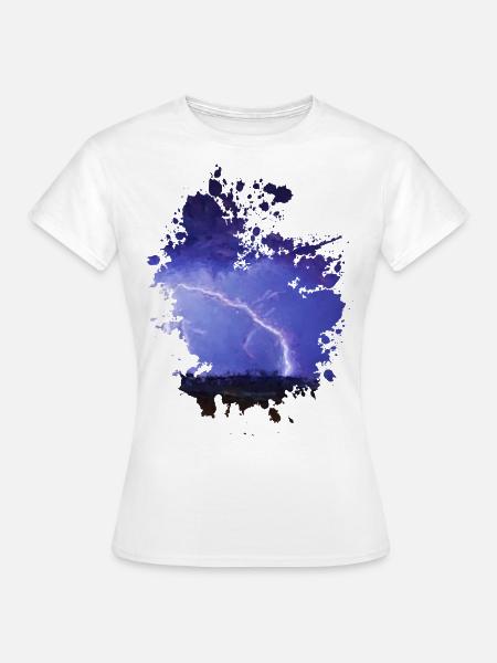 Blitz - Frauen T-Shirt - Weiß