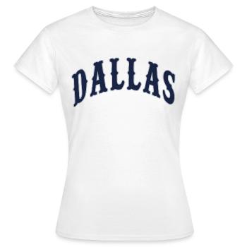 Dallas - T-shirt Femme - blanc - Devant - AI Model Female 172 dark (172cm)