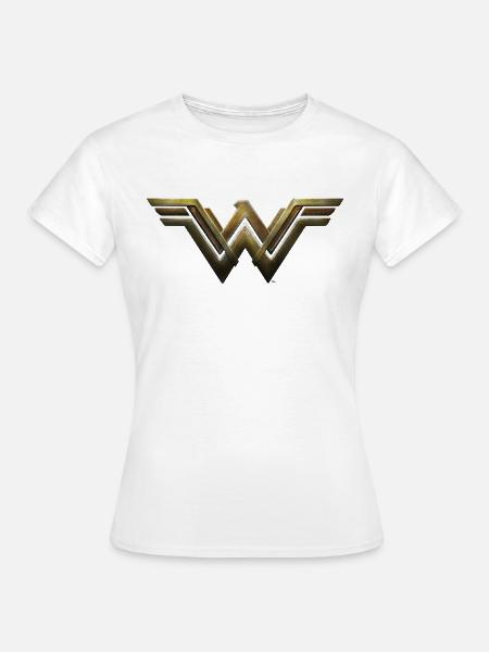 Bros Wonder Woman Logo - Dame-T-shirt - hvid