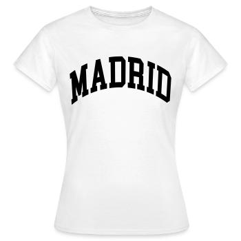 Madrid - Women's T-Shirt - white - Front - AI Model Female 172 dark (172cm)