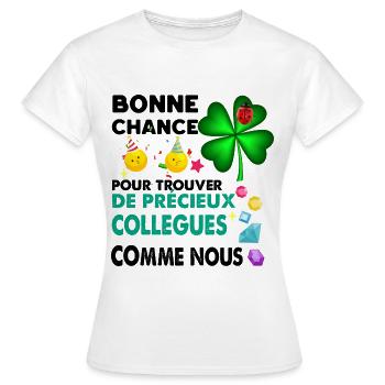 Humor Colleague Good Luck Gift Departure - Women's T-Shirt - white - Front - AI Model Female 172 dark (172cm)