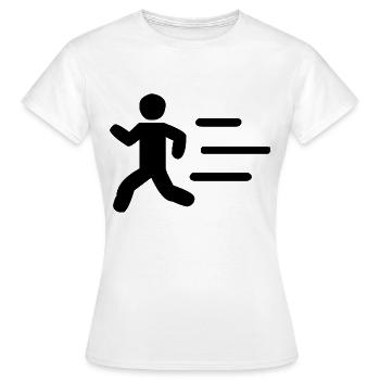 Quickly run away from the fire - Women's T-Shirt - white - Front - AI Model Female 172 dark (172cm)