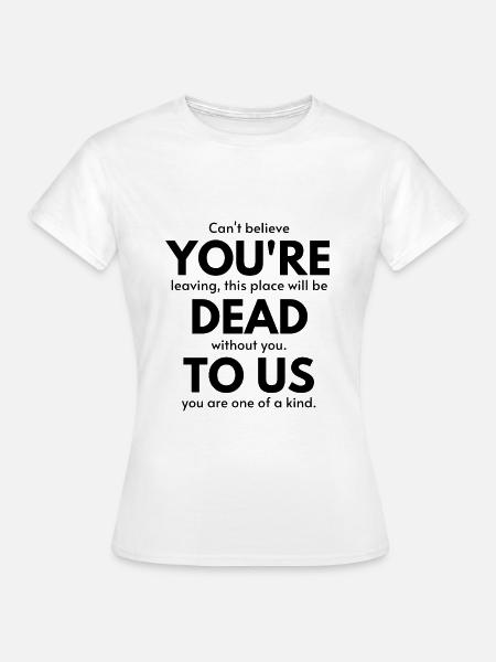 Pożegnanie z kolegą - Dame-T-shirt - hvid