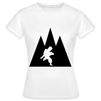Dreieck-Berg- und Feuerwehr-Brigader - - Frauen T-Shirt - Weiß - Vorne - AI Model Female 172 dark (172cm)