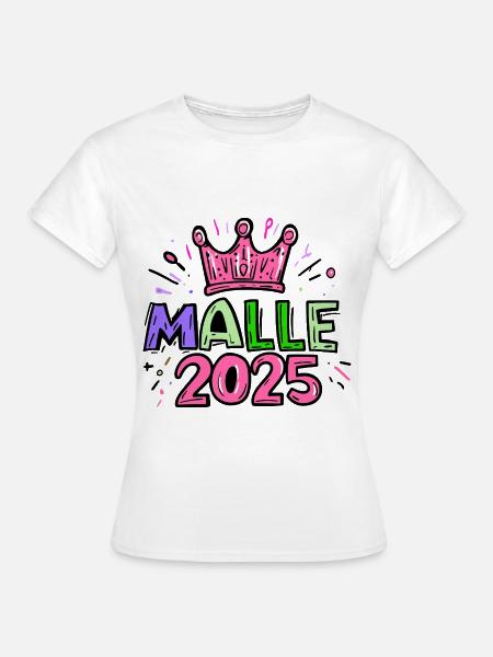 Malle 2025 Mallorca - Frauen T-Shirt - Weiß