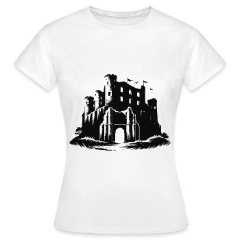 Ruines mystérieuses, passé pour les explorateurs - T-shirt Femme - blanc - Devant - AI Model Female 172 dark (172cm)
