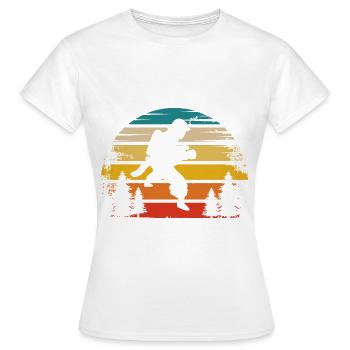 Retro Sonne und Feuer Brigader - - Frauen T-Shirt - Weiß - Vorne - AI Model Female 172 dark (172cm)