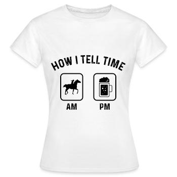 Comment dire l’heure sur PM 1 - (2) - T-shirt Femme - blanc - Devant - AI Model Female 172 dark (172cm)