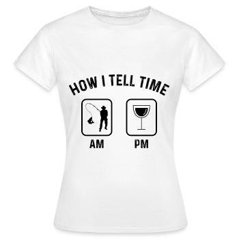 How to say time at PM - - Women's T-Shirt - white - Front - AI Model Female 172 dark (172cm)
