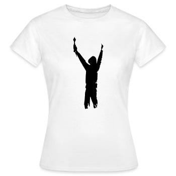 Ultras Hooligan - Frauen T-Shirt - Weiß - Vorne - AI Model Female 172 dark (172cm)