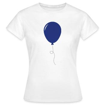 Ballon - T-shirt Femme - blanc - Devant - AI Model Female 172 dark (172cm)