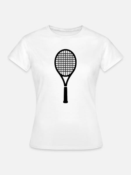 raquette_de_tennis_2 - Frauen T-Shirt - Weiß