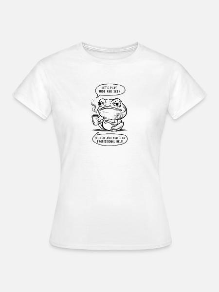 Hide and seek - Frauen T-Shirt - Weiß