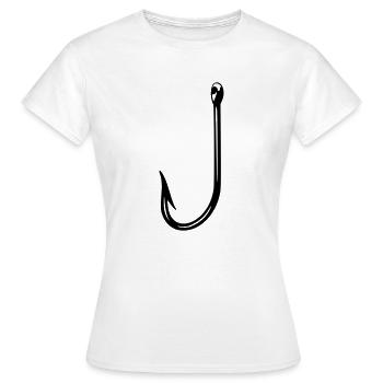 Haken - Frauen T-Shirt - Weiß - Vorne - AI Model Female 172 dark (172cm)
