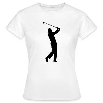Golf Golfer Golfer Terrain de golf - T-shirt Femme - blanc - Devant - AI Model Female 172 dark (172cm)