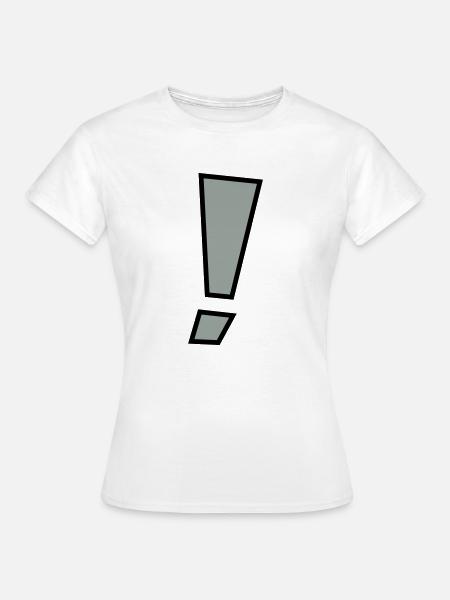 rufezeichen_2_farbig - Frauen T-Shirt - Weiß