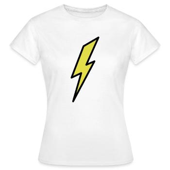 lightning - Women's T-Shirt - white - Front - AI Model Female 172 dark (172cm)