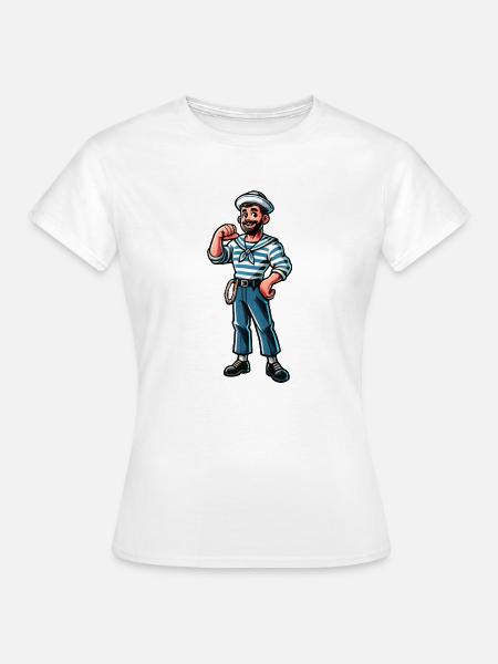 Seemann Kapitän - Frauen T-Shirt - Weiß