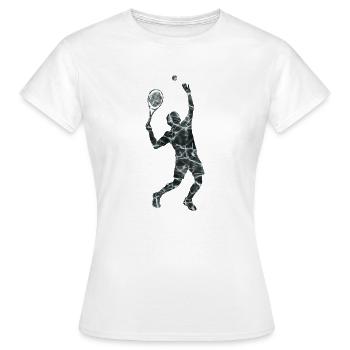 Tennis Splash Serve - T-shirt Femme - blanc - Devant - AI Model Female 172 dark (172cm)
